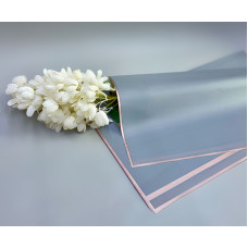 Калька для квітів  с кантиком -сірий