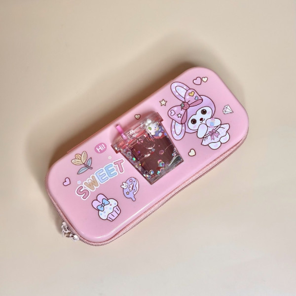 Пенал для дівчат персикового кольору