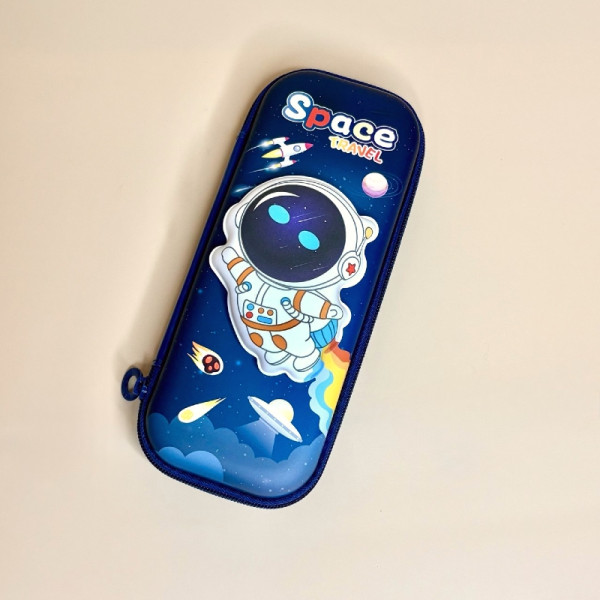 Пенал для хлопців космонавт синього кольору