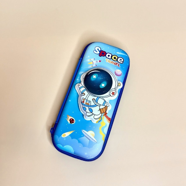 Пенал для хлопців космонавт блакитного кольору