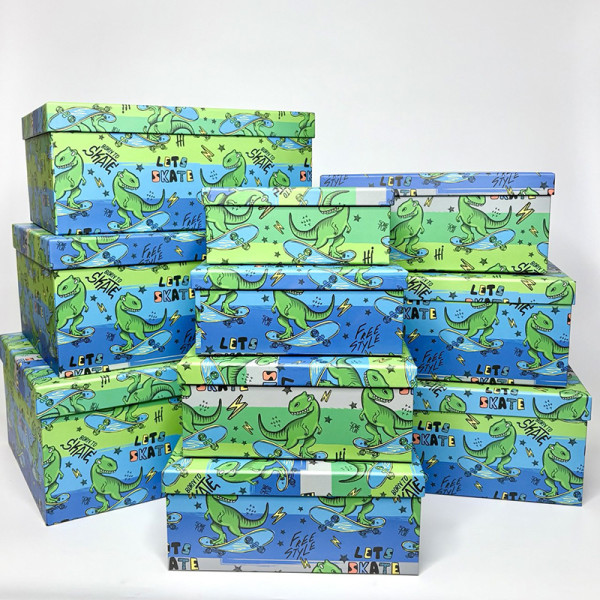 Подарункові коробки “Дракоша” прямокутні, набір із 10 шт