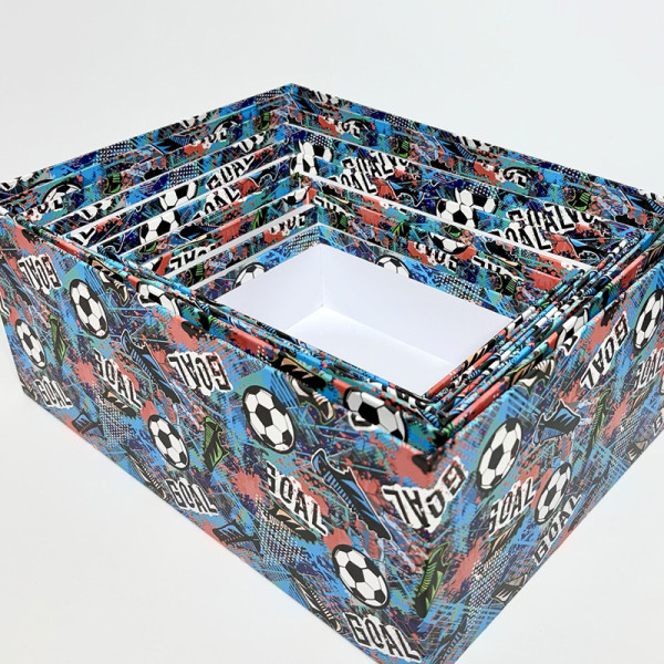 Подарункові коробки “Мячики” прямокутні, набір із 10 шт