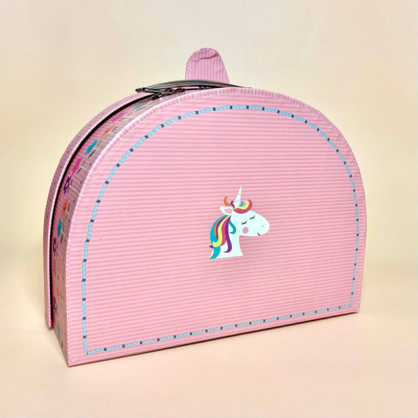 Подарункові коробки-чемоданчики з единорогом, набір з двох штук