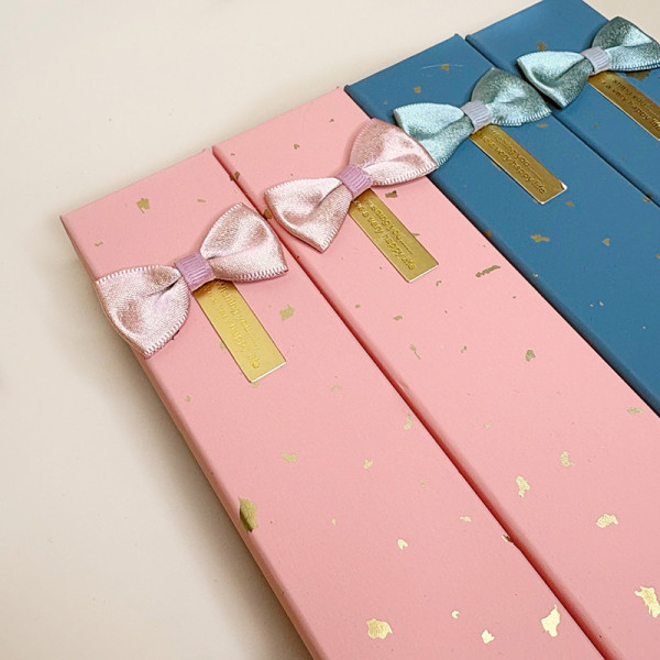 Подарункові коробочки для браслетів / ланцюжків у ніжних пастельних тонах 