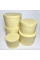 Набір подарункових круглих коробок — 5 штук Міні жовтого кольору