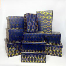 Подарункові коробки прямокутні набір 10 шт "Man"