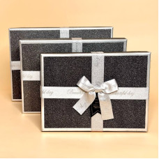 Набір подарункових коробок Best Wishes чорного кольору 