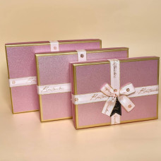 Набір подарункових коробок Best Wishes Рожевого кольору 