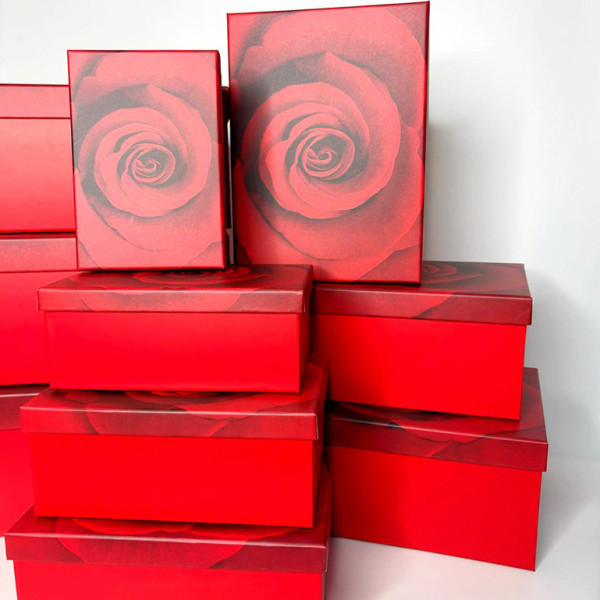 Подарункові коробки Rose, набір з 10 штук 