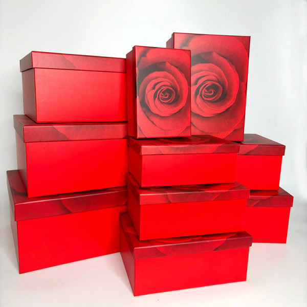 Подарункові коробки Rose, набір з 10 штук 