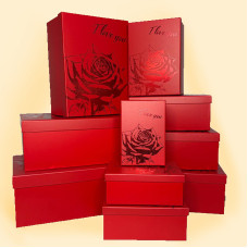 Подарункові коробки Rose, набір з 10 штук 