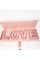 Подарункова коробка з написом “LOVE” , рожева