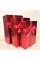 Подарункові коробки “Snake” набір з 3 шт червоного кольору (має брак)