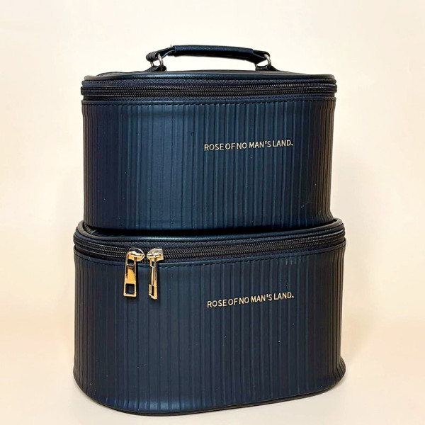 Дорожня косметичка органайзер для косметики чорного кольору