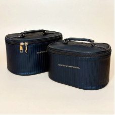 Дорожня косметичка органайзер для косметики чорного кольору