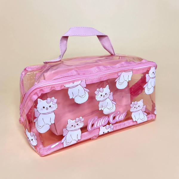 Набір з двох косметичок з Котиками
