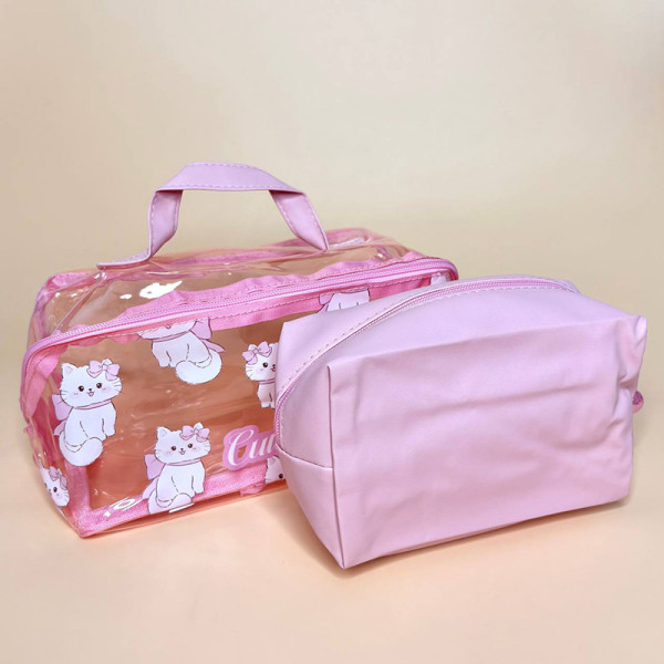 Набір з двох косметичок з Котиками