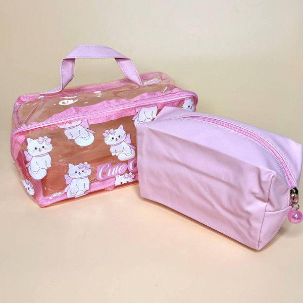 Набір з двох косметичок з Котиками