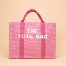 Містка текстильна сумка Tote Bag рожевого кольору