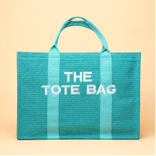 Містка текстильна сумка Tote Bag м'ятного кольору