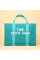 Містка текстильна сумка Tote Bag м'ятного кольору