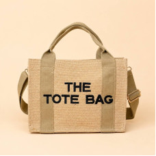 Стильна жіноча сумка Tote Bag бежевого кольору