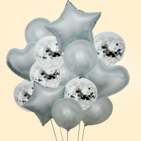 Набір кульок "Мікс" 14 шт сірих