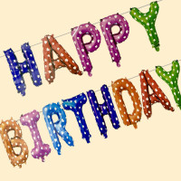 Гірлянда з кульок "HP"- мікс з серцем