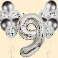 Набір кульок "Срібло"-9