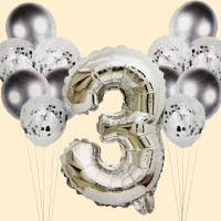 Набір кульк "Срібло"-3