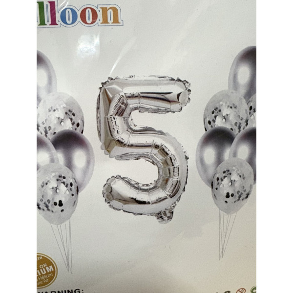 Набір кульк "Срібло"-5