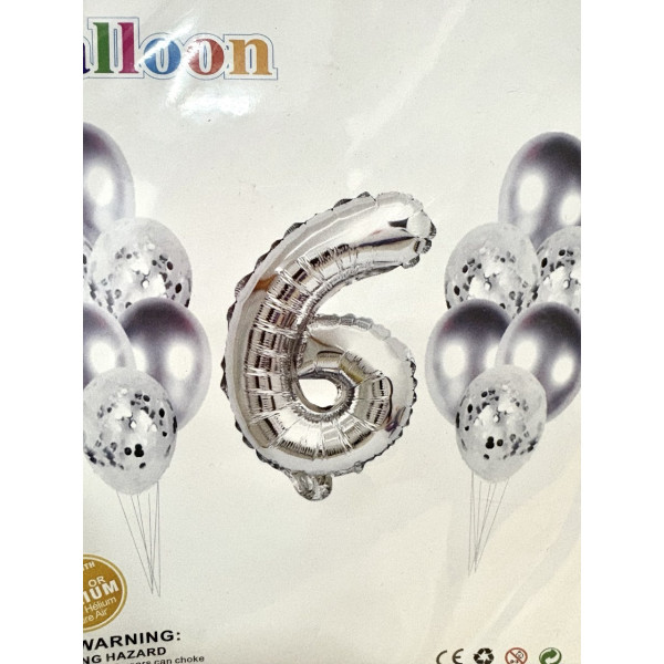 Набір кульк "Срібло"-6