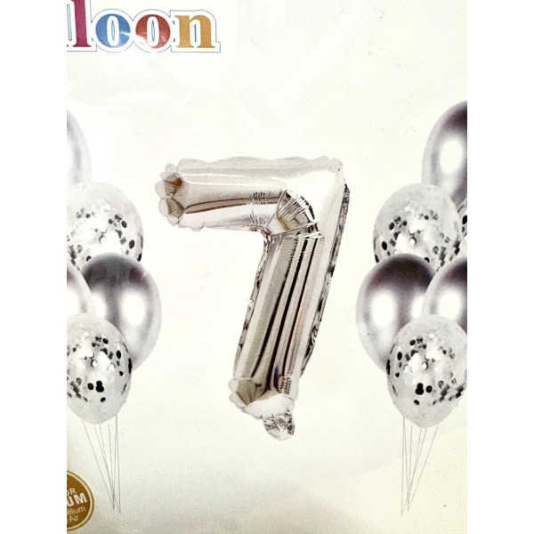 Набір кульк "Срібло"-7