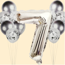 Набір кульк "Срібло"-7