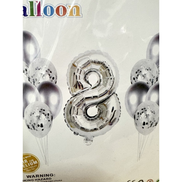 Набір кульок "Срібло"-8