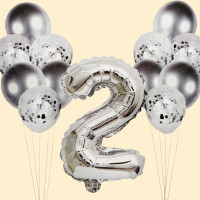 Набір кульк "Срібло"-2