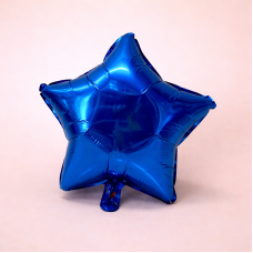 Фольгована кулька "Зірка" синій