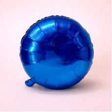 Фольгована кулька "Коло" синій