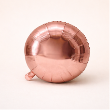 Фольгована кулька "Коло" рожеве золото