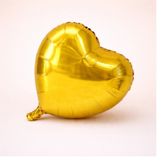 Фольгована кулька "Серце" золото