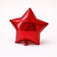 Фольгована кулька "Зірка" червоний