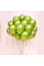 Набір хромованих повітряних кульок салатового кольору 