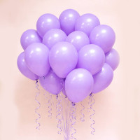 Набір повітряних кульок бузкового кольору 