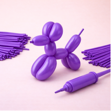 Кульки для моделювання ШДМ  (100шт) 260 см  фіолетового кольору