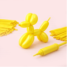 Кульки для моделювання ШДМ  (100шт) 260 см  жовтого кольору