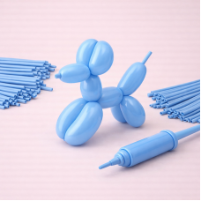 Кульки для моделювання ШДМ  (100шт) 260 см  блакитного кольору