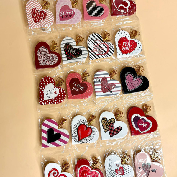 Вітальні листівки "Валентинки" міні160 шт