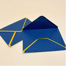 Подарунковий конверт для привітань синього кольору