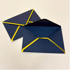 Подарунковий конверт для привітань чорного кольору