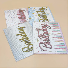 Набір святкових листівок для привітань Birthday 